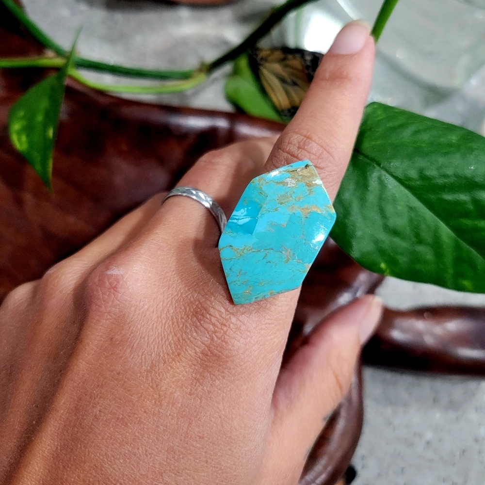 BOLD Kingman Turquoise Ring (adjustable)